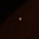 A close-up of the impact flash.